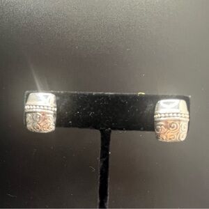 Napier Silver tone vintage stud earrings for pierced ears